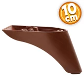 Göknar Lüks Mobilya Kanepe Tv Ünitesi Koltuk Ayağı 10 Cm Kahverengi Ahşap Desenli Baza Ayakları thumbnail 1