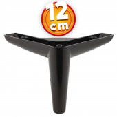 Lüks Mobilya Kanepe Sehpa TV Ünitesi Koltuk Ayağı 12 cm Siyah Baza Ayak thumbnail 1
