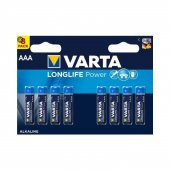 Varta Longlife Power Alkalin 8li Blister İnce Pil AAA - 1