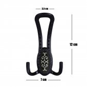 Portmanto Vestiyer Duvar Askısı Dolap Elbise Askılığı Mat Siyah - 2