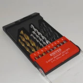 9 Parça Yüksek Kalite Beton Ahşap ve Çelik Matkap Ucu Seti 5-6-8 Sertleştirilmiş Çelik Ahşap ve beton 9'lu Delme Seti thumbnail 4