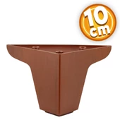 Zakkum Lüks Mobilya Kanepe Sehpa Tv Ünitesi Koltuk Ayağı 10 Cm Kahverengi Baza Ayakları - 1