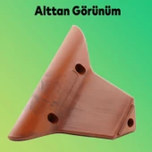 Zakkum Lüks Mobilya Kanepe Sehpa Tv Ünitesi Koltuk Ayağı 10 Cm Kahverengi Baza Ayakları - 4