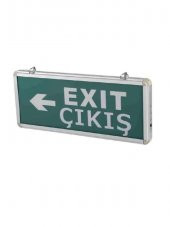 CATA 3W EXIT ÇIKIŞ ARMATÜRÜ LEDLİ LEDLİ 3 SAAT AKÜLÜ YAN YÖNLÜ OK CT-9166 - 1