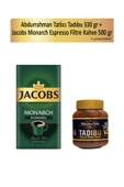 Abdurrahman Tatlıcı Tadıbu 330 gr + Jacobs Monarch Espresso Filtre Kahve 500 gr - 1
