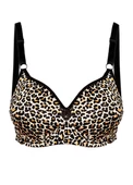 Alışveriş Meydanı Kadın Leopar Toparlayıcı Küçültücü Balensiz Boş Kap Sütyen thumbnail 1
