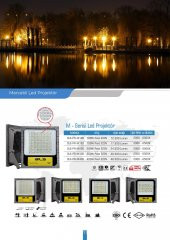 400W Led Projektör Park Bahçe Çevre Site Bina Tabela Dış Mekan Led Lamba - 2