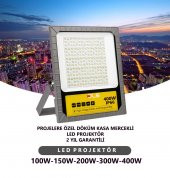 400W Led Projektör Park Bahçe Çevre Site Bina Tabela Dış Mekan Led Lamba - 8
