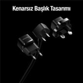 Baseus 1 Metre 2500W EU, UK Çevirici Şarj Adaptörü,Ultra Hızlı Akım Korumalı,Isınmaz Power Strip 1AC - 4