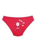 Alışveriş Meydanı Kadın Kırmızı Desenli Likralı Penye Pamuk Slip Bayan Külot - 1