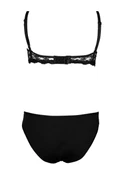 Alışveriş Meydanı Kadın Siyah Ten Dantelli Destekli Dolgulu Sütyen ve Külot Takımı thumbnail 2