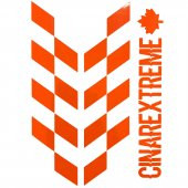 Alev Turuncusu Damalı Kask Motosiklet Sticker Takımı Çınar Extreme thumbnail 2