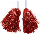 Metalik Kırmızı Amigo Ponpon 10 çift (20adet) ÜCRETSİZ KARGO - 1