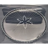 Decocia Yuvarlak Cam Pasta ve Sunum Tepsisi Vega Desenli thumbnail 5