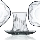 Decocia Kazaan 6 Kişilik 12 Parça Çay Seti 170cc Vega Desenli thumbnail 1