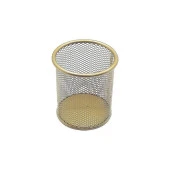 Mas Kalemlik Metal Perforeli Silindir Gold Metal Kalemlik - 1