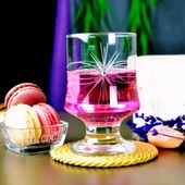 Decocia Aria 6 Adet Ayaklı Su Bardağı Magnolia Cup 310 cc Mira Desenli thumbnail 2