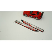 Volkswagen Golf R32 Yan Aynalar Ve Çamurluk Yanı Damla Desen Bıçak Logo Arma Seti thumbnail 2