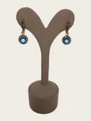 Taşlı Pirinç Küpe - Çok Renkli - Tek Ebat - 1