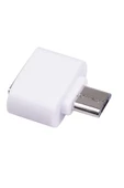 Mikro Usb Host Otg Dönüştürücü Çevirici Adaptör Beyaz - 2