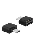 Mikro Usb Host Otg Dönüştürücü Çevirici Adaptör Siyah - 1