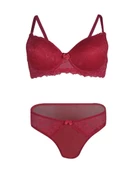 Essa Bayan Desteksiz Dantelli Sütyen Külot Takımı - 1