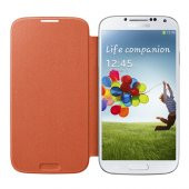 Samsung Galaxy S4 Orjinal Flip Cover Kılıf - Turuncu EF-FI950BOEGWW (Outlet) thumbnail 7