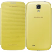 Samsung Galaxy S4 Flip Cover Orjinal Kılıf - Sarı EF-FI950BYEGWW (Outlet) thumbnail 1