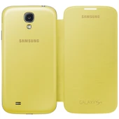 Samsung Galaxy S4 Flip Cover Orjinal Kılıf - Sarı EF-FI950BYEGWW (Outlet) thumbnail 3