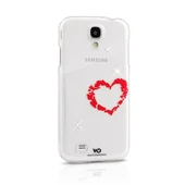 White Diamonds Galaxy S4 Swarovski Lipstick Heart Desenli Kılıf - Şeffaf (Outlet) thumbnail 1
