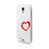 White Diamonds Galaxy S4 Swarovski Lipstick Heart Desenli Kılıf - Şeffaf (Outlet) thumbnail 2
