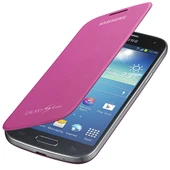 Samsung i9190 Galaxy S4 Mini Orjinal Flip Cover Kılıf - Pembe (Outlet) thumbnail 3