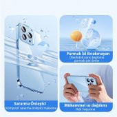 Baseus 14 Pro 6.1 0.3MM Silikon Kılıf ve Full Kaplama Kırılmaz Ekran Koruyucu, Aleofobik Nano Kılıf - 3
