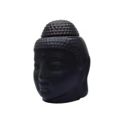 Seramik Buda Buhurdanlık Siyah Mat 13cm - 1