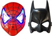 Örümcek Adam Spiderman Işıklı Maske ve Batman Maske - 1