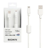 SONY CP-AB150 Orjinal Hızlı Şarj Micro Usb Data ve Şarj Kablosu - Beyaz - 2