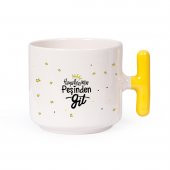 Küçük Prens Krem Parlak Kupa ( Sarı Kulp ) - 2