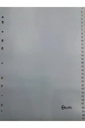Bafix Seperatör 1-31 Rakamlı Plastik A4 Seperatör (10 Adet) - 2