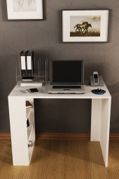 DEKORFİM Fimstore Beyaz Çalışma Masası - 1