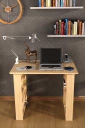 DEKORFİM Fimstore Yasemin Safir Meşe Çalışma Masası - 3