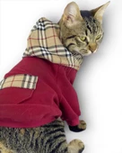Bb Limited Bordo Duo Kapşonlu Kedi Sweatshirt - 3