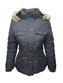 Tmberline Tb349 Kadın Kapüşonlu İçi Kürklü Şişme Mont thumbnail 1