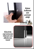Büro Klasörü Yeşil Geniş 2 Adet Plastik Geniş Yeşil Klasör Halkalı Paslanmaz Çelik Klipsli 2 Adet - 4