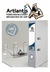 Büro Klasörü Beyaz Geniş 5 Adet Plastik Geniş Beyaz Klasör Halkalı Paslanmaz Çelik Klipsli 5 Adet - 2