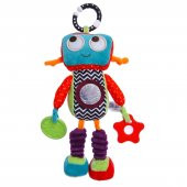 Sozzy Çıngıraklı Aynalı Dişlikli Asılabilir Robot Arkadaşım Aktivite Oyuncağı 33cm - 1
