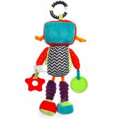 Sozzy Çıngıraklı Aynalı Dişlikli Asılabilir Robot Arkadaşım Aktivite Oyuncağı 33cm - 2