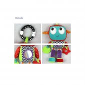 Sozzy Çıngıraklı Aynalı Dişlikli Asılabilir Robot Arkadaşım Aktivite Oyuncağı 33cm - 4