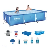 Prefabrik Havuz Seti 259 cm x 170 cm x 61 cm BW410 thumbnail 1