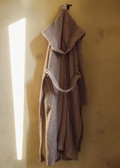 The Mia Fine Cotton Gri Bornoz Small Medium - 2