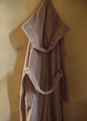 The Mia Fine Cotton Gri Bornoz Small Medium - 3